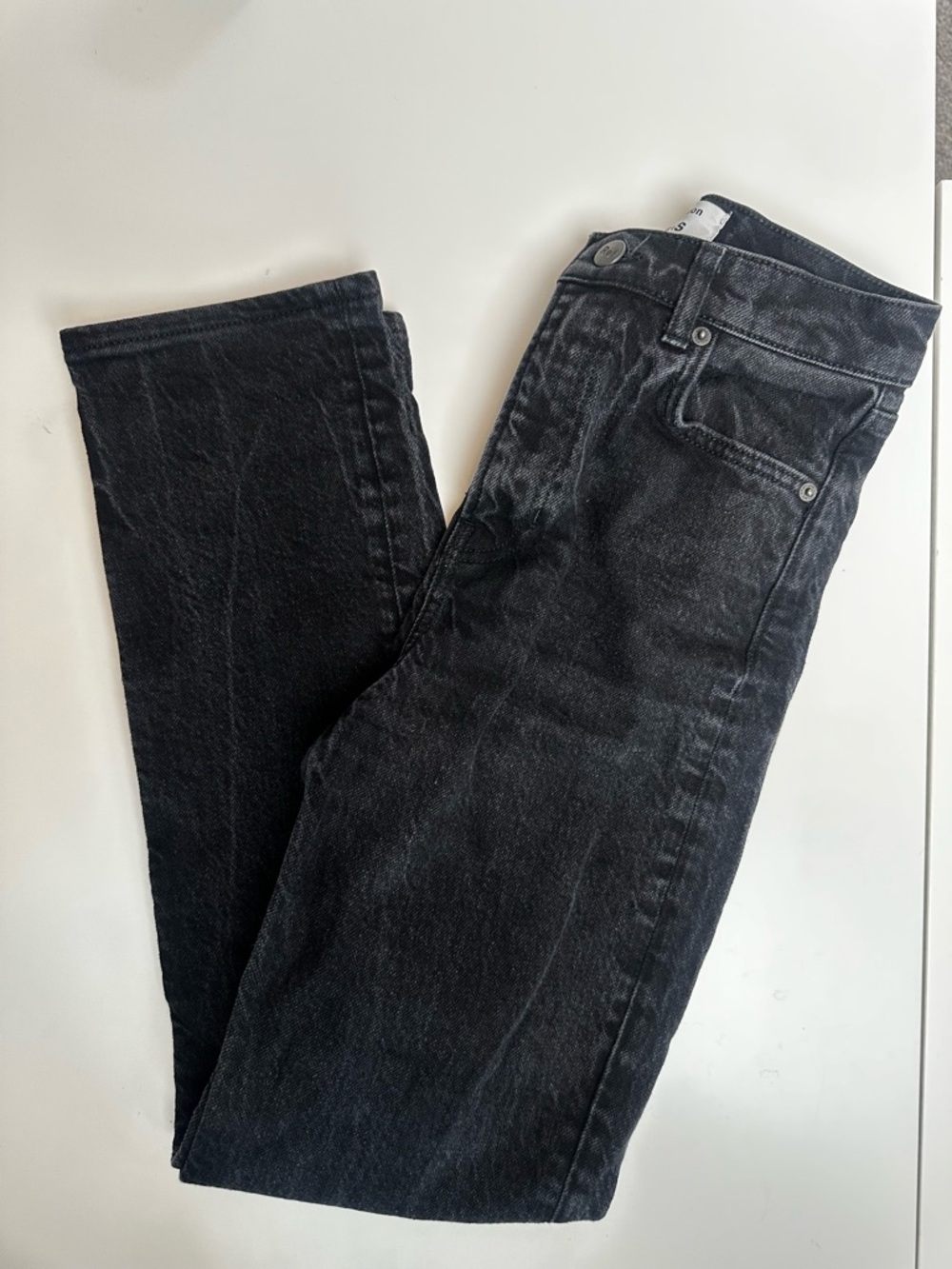 Reformation Black Straight Jeans
